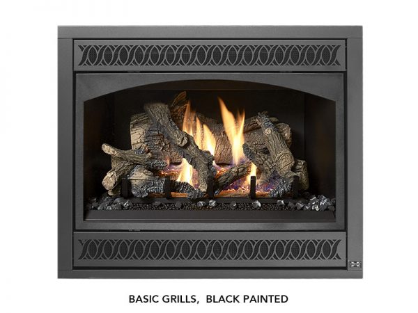 Fireplace X | 564 TRV Basic Grills Black Painted