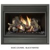 Fireplace X | 564 TRV Basic Louvers Black Painted