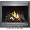 Fireplace X | 864 TRV 31K Louvers Black Painted